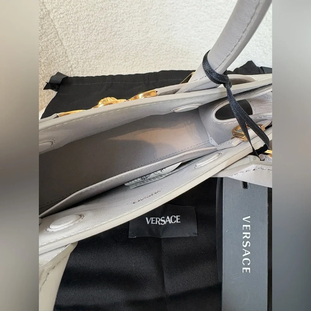 Versace Gray Medusa 95 Tote Bag Small NWT - Picture 9 of 12